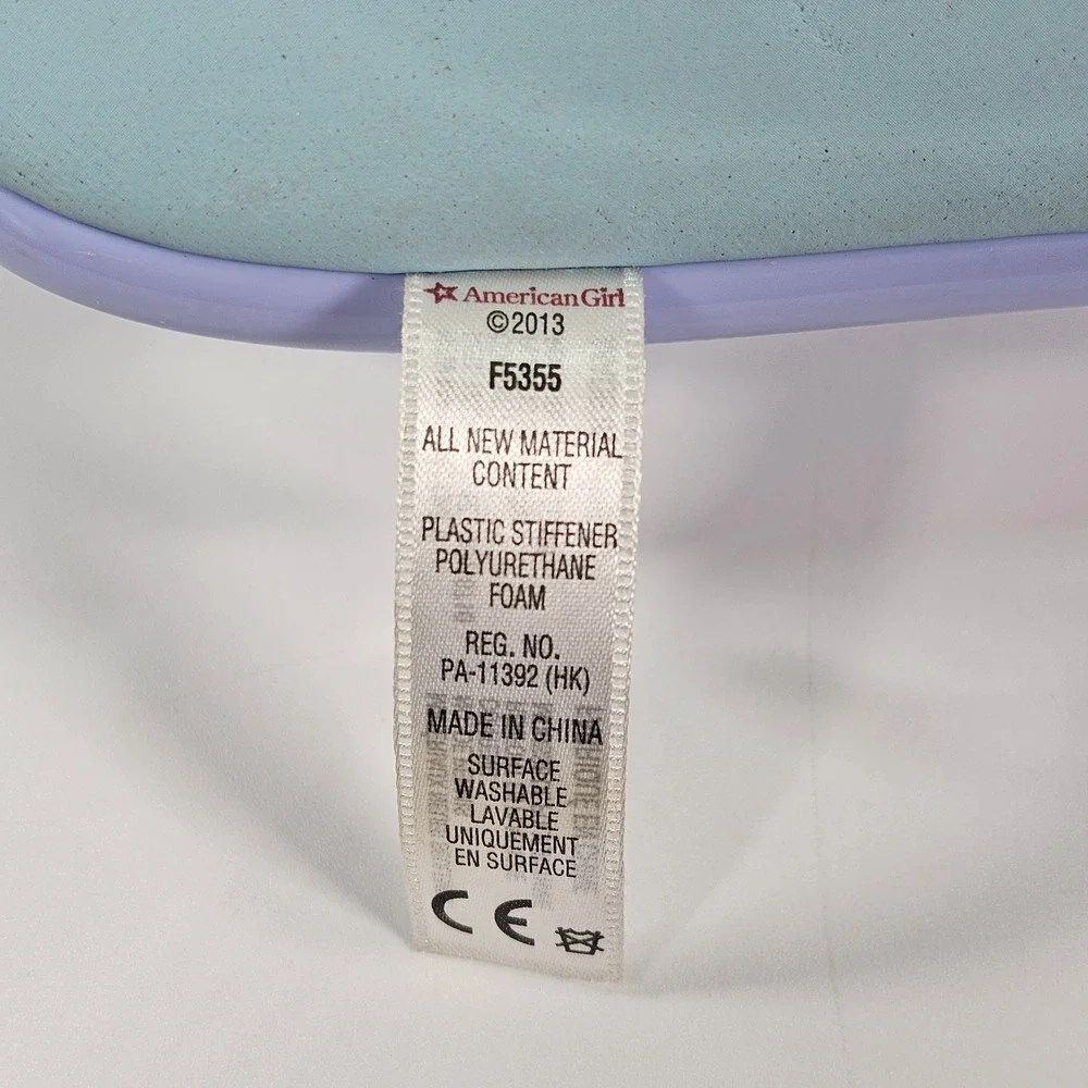 American Girl Doll Salon Chair and Spa Sink Station Blue Purple F5355